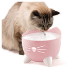 Catit PIXI Fountain Light Pink – 2L Cat Water Fountain with Triple Filtration
